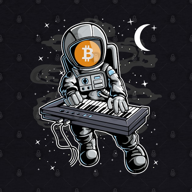 Astronaut Organ Bitcoin BTC Coin To The Moon Crypto Token Cryptocurrency Blockchain Wallet Birthday Gift For Men Women Kids by Thingking About